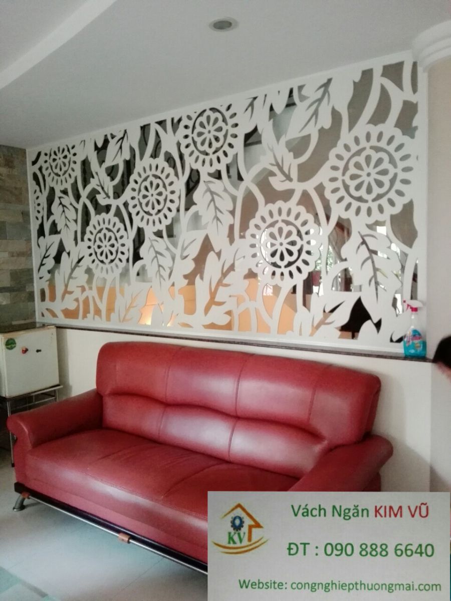 vách ngăn phòng khách đẹp