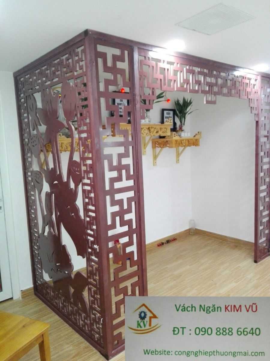 vách ngăn phòng thờ giá rẻ