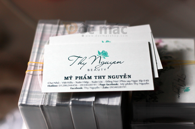 Hình ảnh thành phẩm in ấn Thy Nguyễn Beauty - Độc Mác Shop