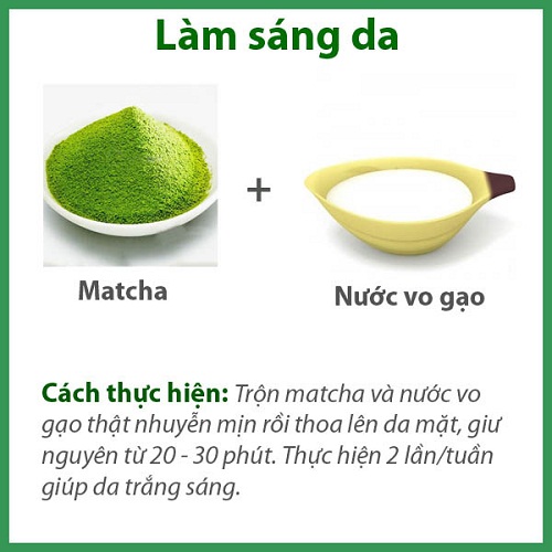 Công thức làm đẹp từ bột trà xanh Matcha Ôlong