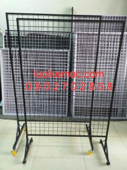 Khung Lưới Chân Bánh Xe 0.8m x 1.5m Đen