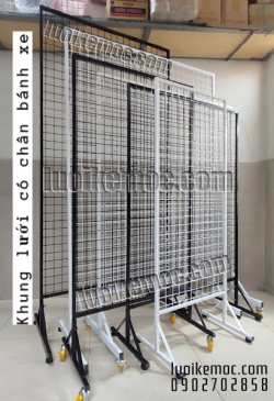 Khung Lưới Có Chân Đen 0.8m x 1.5m