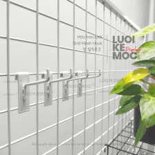 Móc Decor Treo Lưới (Trắng) - Móc Vuông, an toàn cho người dùng!