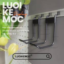 Móc Treo Slatwall Đôi LUOIKE MOC - Giải Pháp Trưng Bày & Sắp Xếp