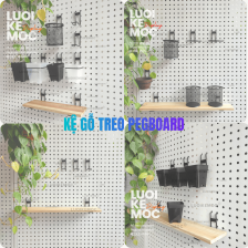 Kệ Gỗ Treo Pegboard_06 LUOIKEMOC - Kích thước: 95*500 mm