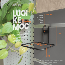   Khung Treo Slatwall_09 LUOIKEMOC - Treo dụng cụ, máy móc