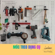 Móc treo Pegboard đôi - LUOIKEMOC