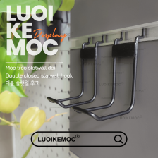 Móc Treo Slatwall Đôi LUOIKE MOC - Giải Pháp Trưng Bày & Sắp Xếp