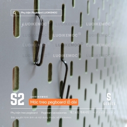 Block 10 Móc Chữ S Treo Pegboard Lỗ Dài - Móc S2 LUOIKEMOC