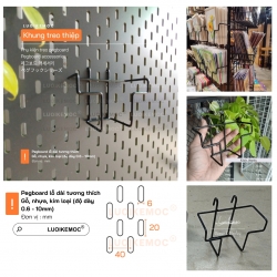 Khung Treo Thiệp - Dùng cho Pegboard lỗ dài