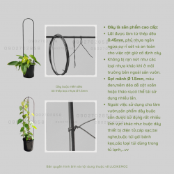 Dây thép bọc nhựa dùng để cố định cây (cuộn: 10 mét )