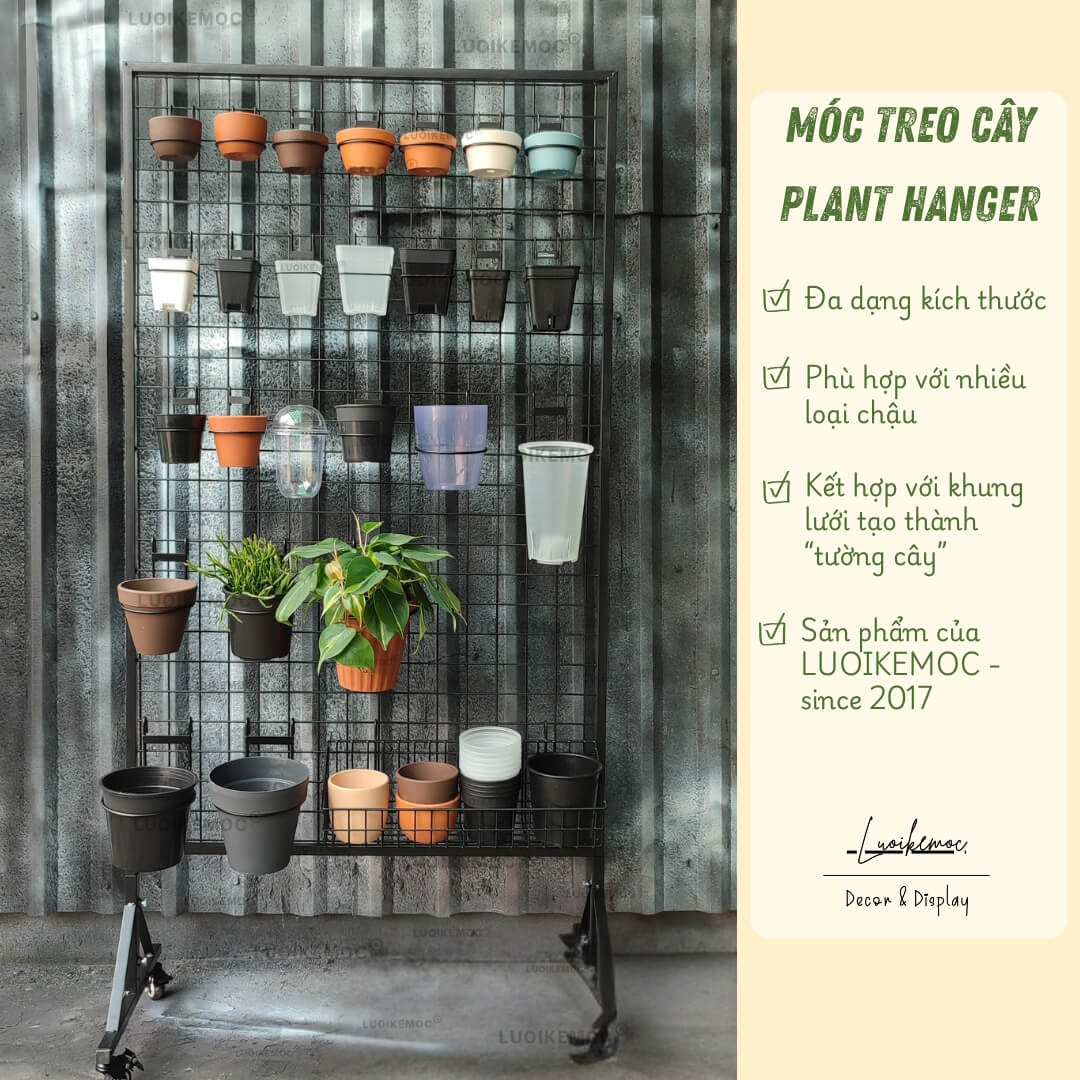 móc treo cây - trang trí tường cây LUOIKEMOC