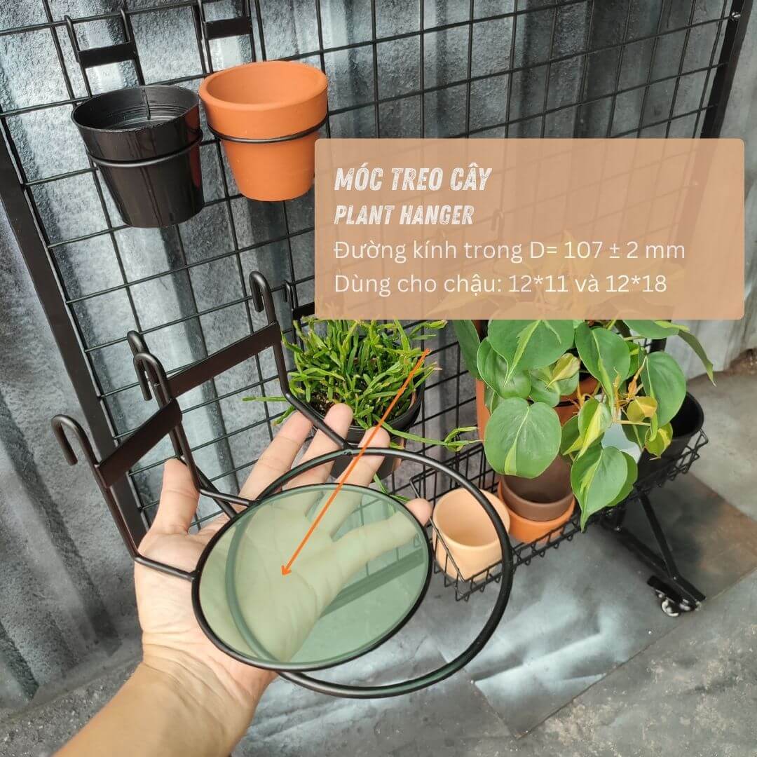 Móc treo cây - kích thước chậu 12*11cm LUOIKEMOC