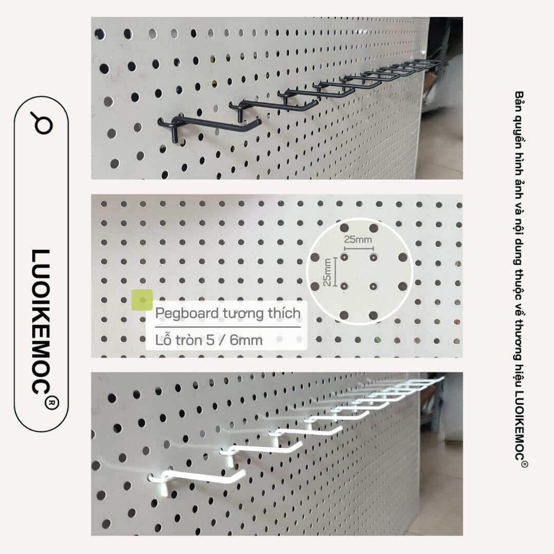 móc treo pegboard luoikemoc 