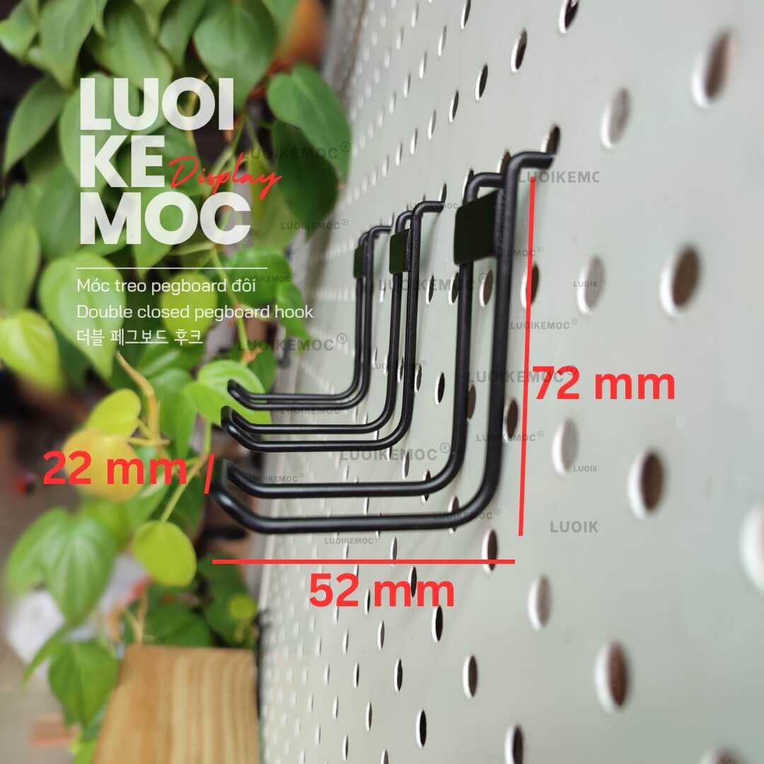 Móc đôi treo pegboard - Pegboard 01