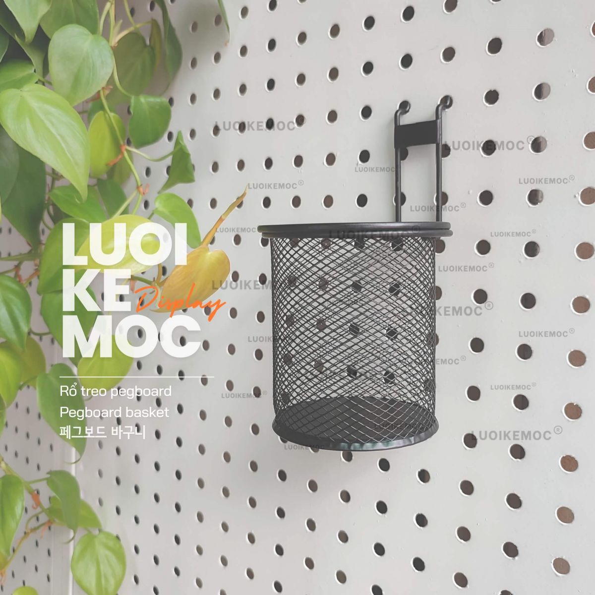 Rổ treo bút pegboard - Pegboard 02