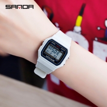 Đồng hồ Điện tử Classic SANDA Mặt Vuông Chính Hãng (8 Màu) - 391